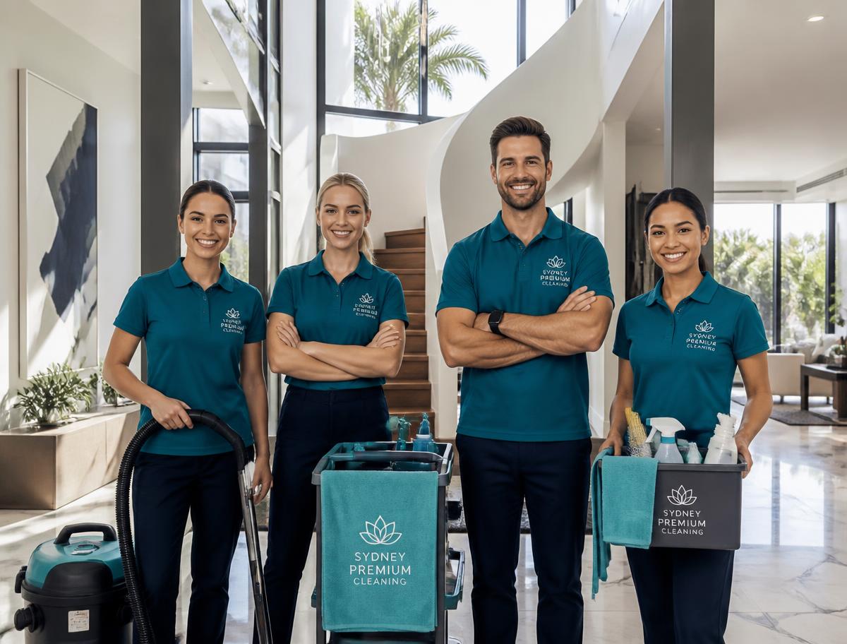 Professional Spring Club cleaning team in a Sydney home